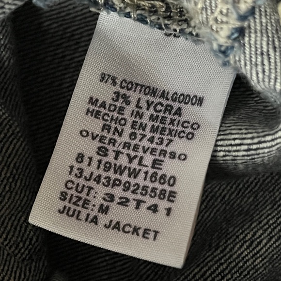 Ralph Lauren Polo Jeans Co. Denim Jacket Ladies Size Medium Style Julia - Picture 7 of 8